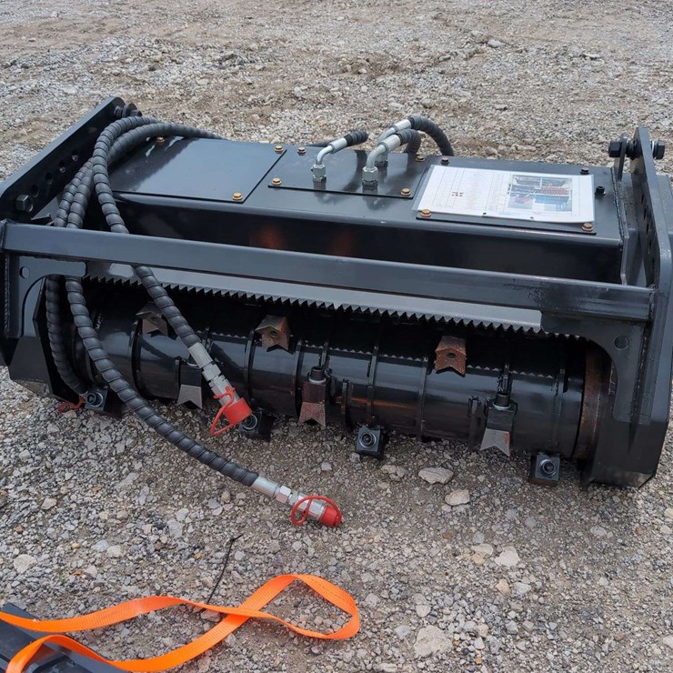 IRanch Mini Skid Steer Drum Mulcher
