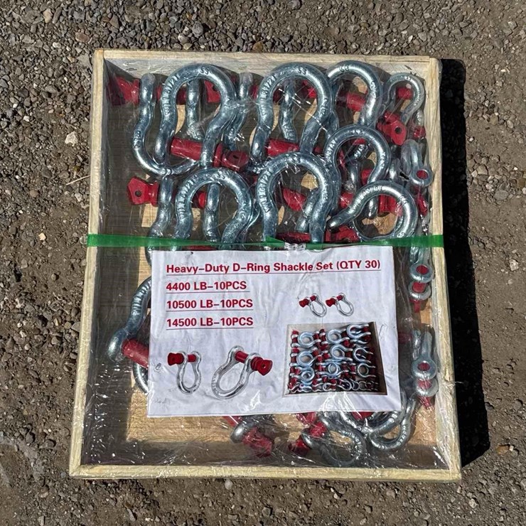 30 PCS HEAVY-DUTY D-RING SHACKLES