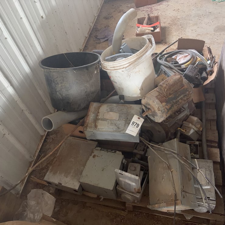 Pallet of electrical boxes and other misc.