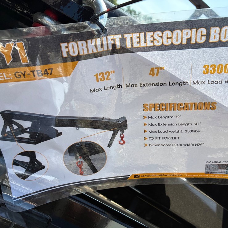 #2304 • Telescoping boom for forklift