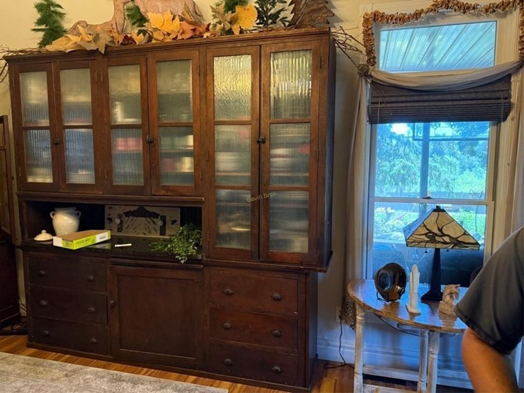 large-2-piece-wood/granite-top-cabinet-image-1