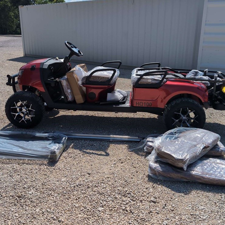 SDL 6 Seater Golf Cart Electric HQ100 (Un-Assembled) Metallic Red