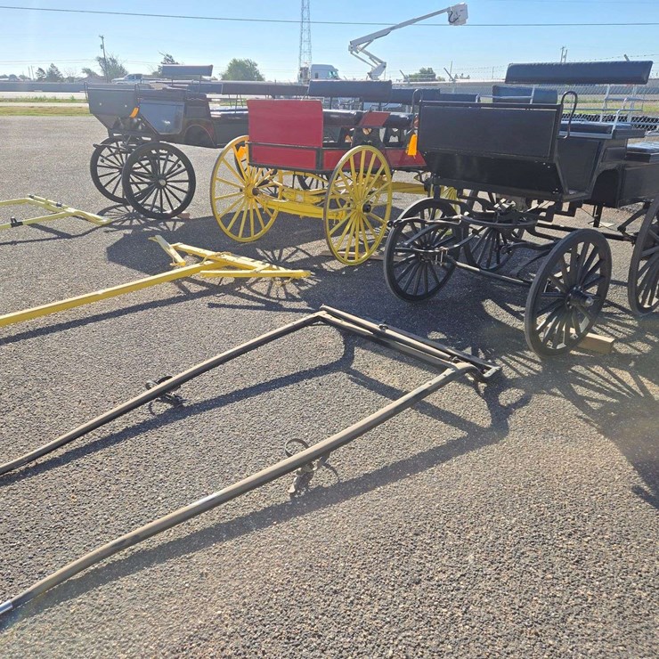 Black Horse Drawn Carriage