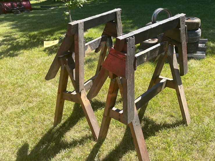 #2193-•-(2)-pairs-of-shop-made-saw-horses-image-3