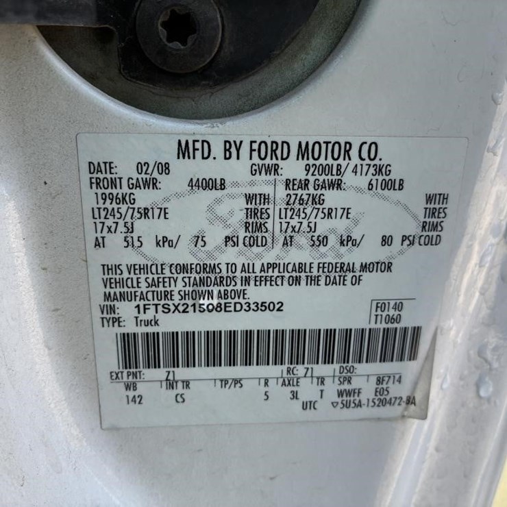 2008 FORD F250