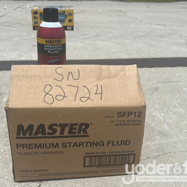 Unused Premium Starting Fluid, 12 Per Case