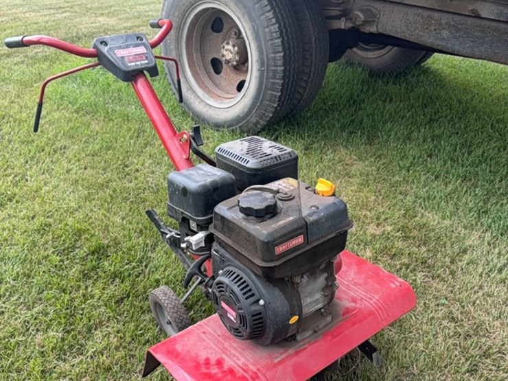 front-tine-tiller,-later-craftsman-newer-model,-gas-engine,-used-little,-stored-inside-image-5
