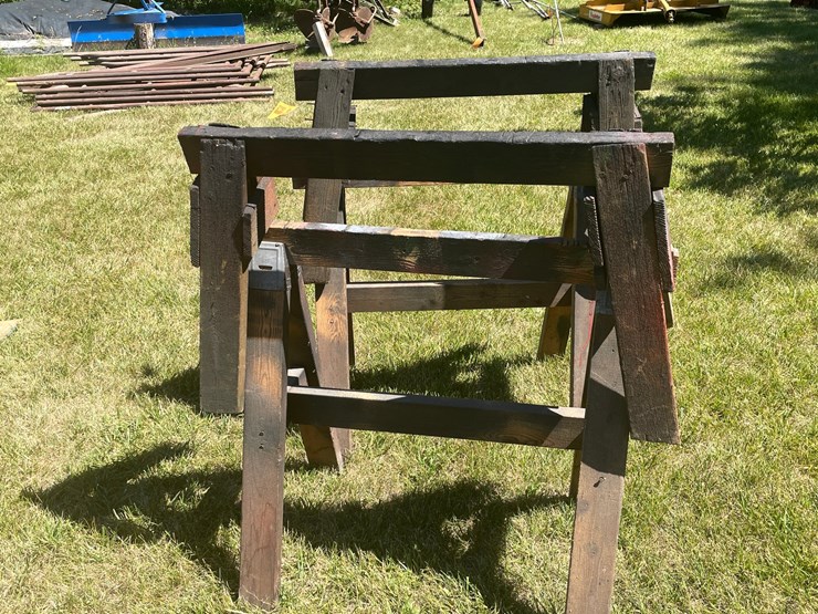 #2193-•-(2)-pairs-of-shop-made-saw-horses-image-2