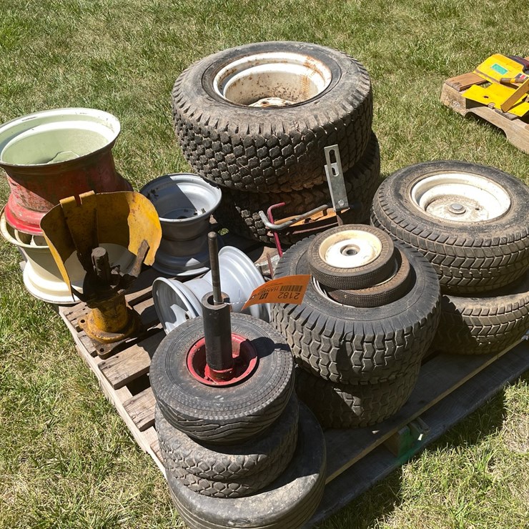 #2182 • Pallet of Lawn Tractor Tires
