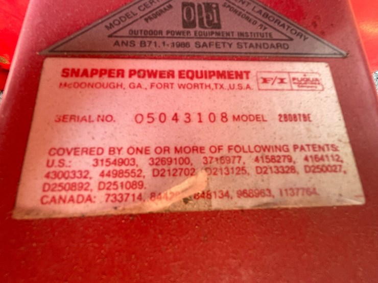 #2110-•-snapper-28"-rear-engine-lawn-mower-image-11