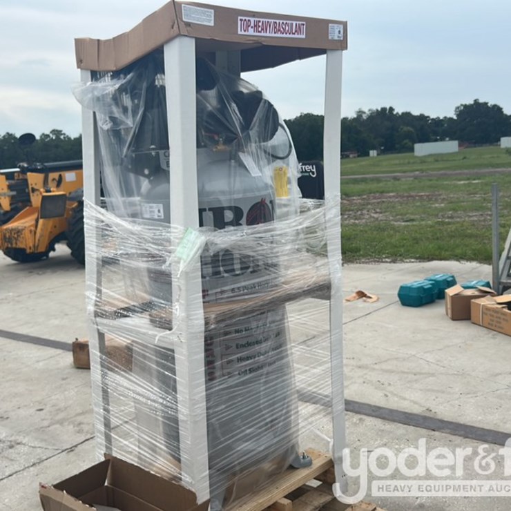 Unused Iron Horse 6HP 60 Gallon Shop Air Compressor, V-Twin Cast Iron Pump, Hi-Flo, 135PSI, 11.2 CFM