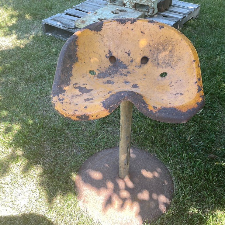 #2164 • Minneapolis Moline Tractor Seat Shop Stool