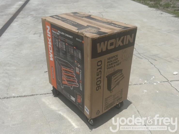 unused-wokin-163-piece-tool-kit,-6-drawer-roll-around-tool-center-image-5