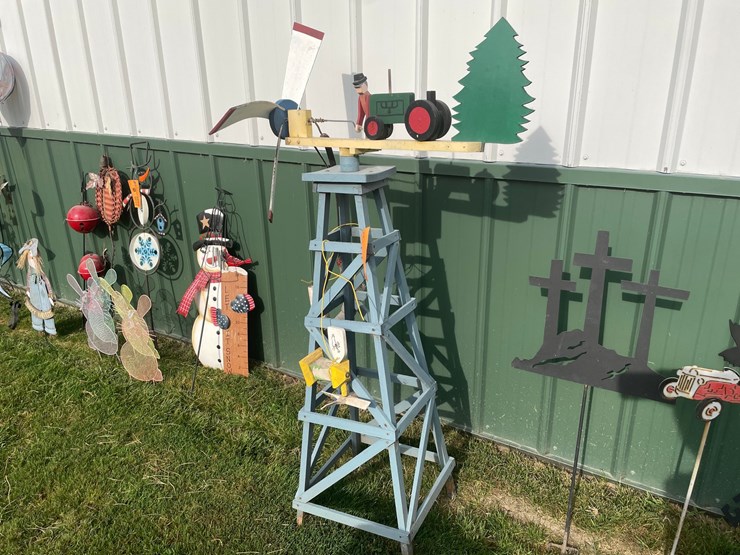 #2147-•-shop-made-wooden-decorative-windmill-image-1