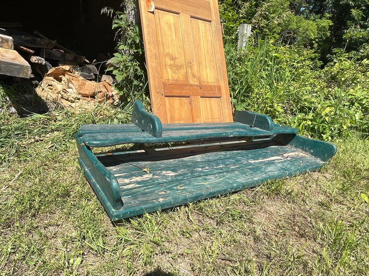 #3227-•-buggy-seat-and-solid-wood-door-image-10