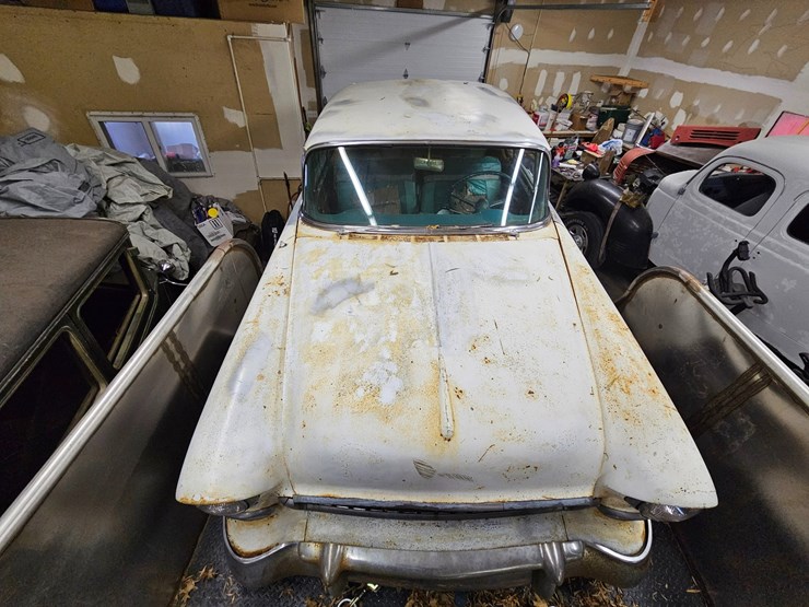 #1016-•-1955-chevy-bel-air-(2)-door-hardtop-(no-title,-for-parts)-(holmen,-wi)-image-2