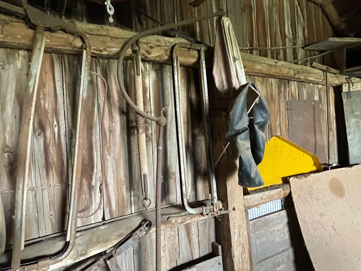 #2320-•-wall-section-of-vintage-farm-tools-image-7