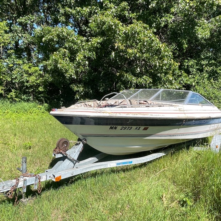 #3221 • Bayliner Capri 5.0L Boat and Escort Trailer (No Title)
