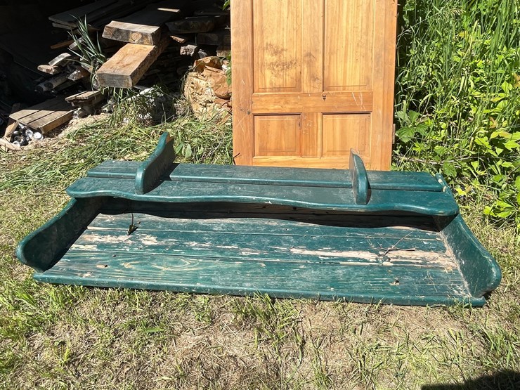 #3227-•-buggy-seat-and-solid-wood-door-image-9