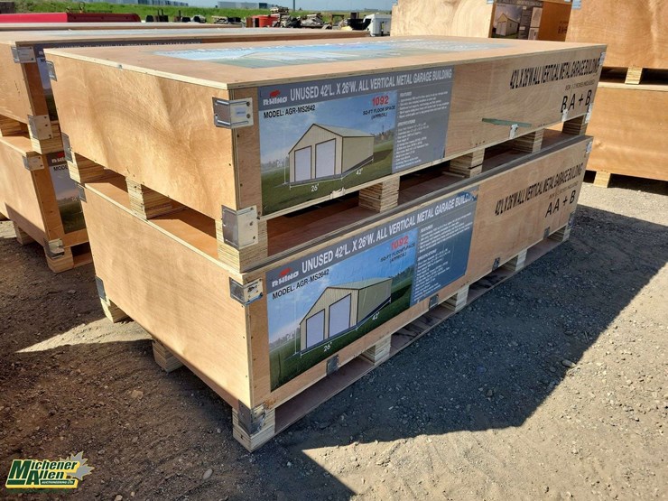 42'lx26'w-all-vertical-metal-garage-building-a+b-unused-image-3