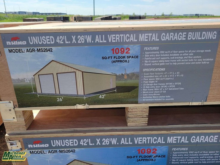 42'lx26'w-all-vertical-metal-garage-building-a+b-unused-image-4