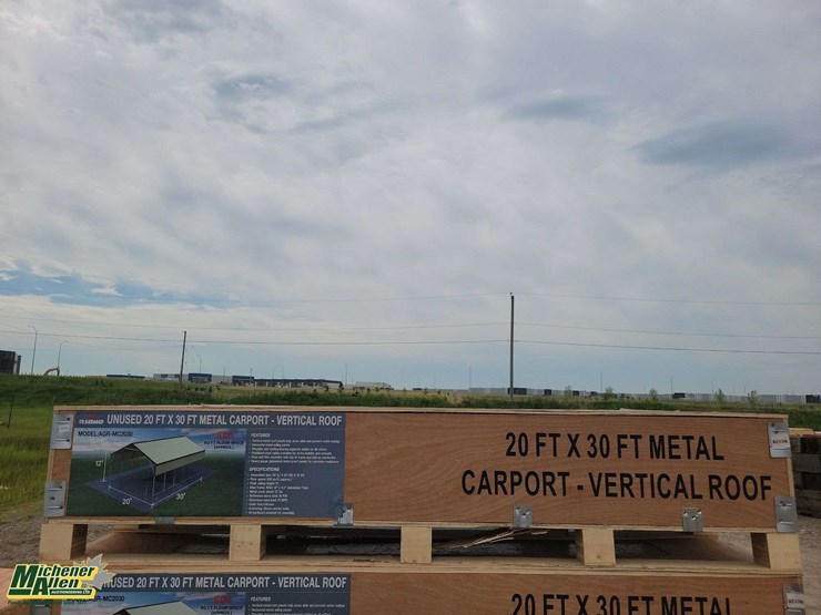 20ft30ft-metal-carport-vertical-roof-unused-image-1