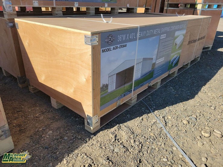 36'w-x-40'l-heavy-duty-metal-shipping-container-roof-kit-unused-image-3