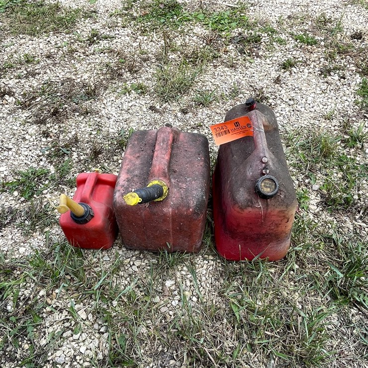 #3343 • (3) Poly Gas Cans