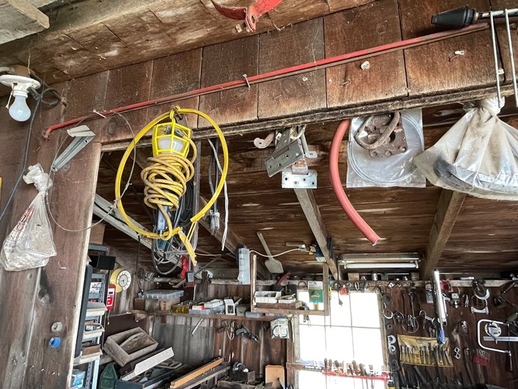 #2322-•-wall-section-of-vintage-farm-tools-image-6
