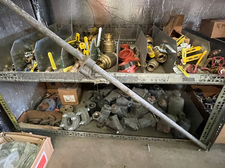 #4003-•-large-metal-organizing-rack-with-various-fittings-and-valves-image-2