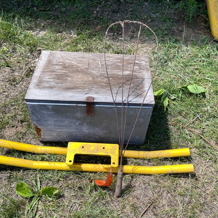 #3323 • Cub Cadet Lawn Tractor Brush Guard, Rug Beater, and Metal Storage Box
