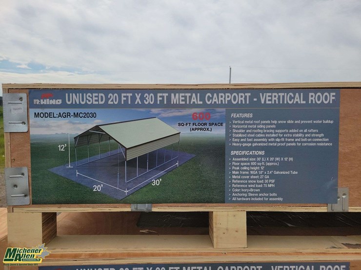 20ftx30ft-metal-carport-vertical-roof-unused-image-4