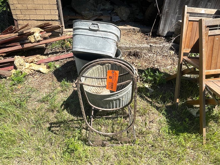 #3239-•-galvanized-washtubs-and-firewood-holder-image-2