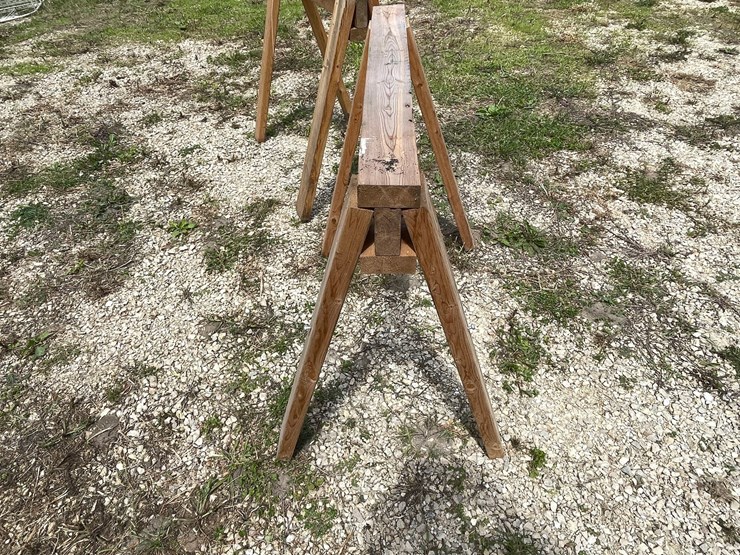 #3339-•-(2)-wood-sawhorses-image-8