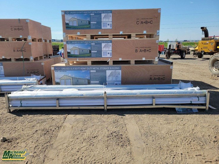31x50ft-heavy-duty-metal-storage-building-3-boxes-a+b+c-unused-image-1