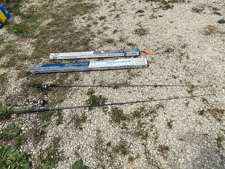 #3355-•-(2)-storage-shop-tool-organizers-and-fishing-poles-image-8
