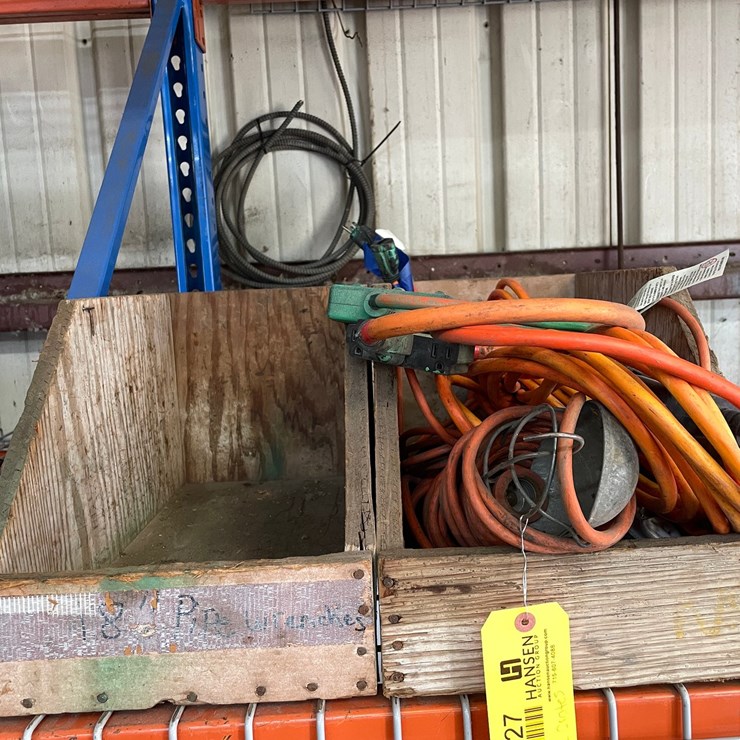 #4027 • Assorted Extension Cords and Trouble Light