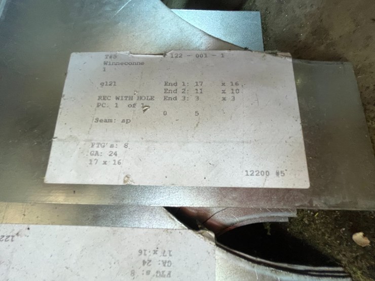 #4052-•-metal-cart,-sheet-metal,-buckets,-and-sunflower-heater-image-8