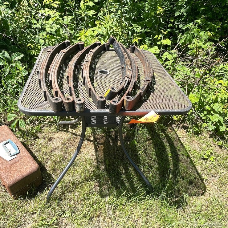 #3303 • Metal Table and (7) Trailer Springs