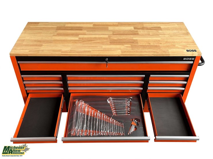 unused-boss-16-drawer-rolling-workbench-tool-box-with-peg-board-&-tools--qty-1-image-6