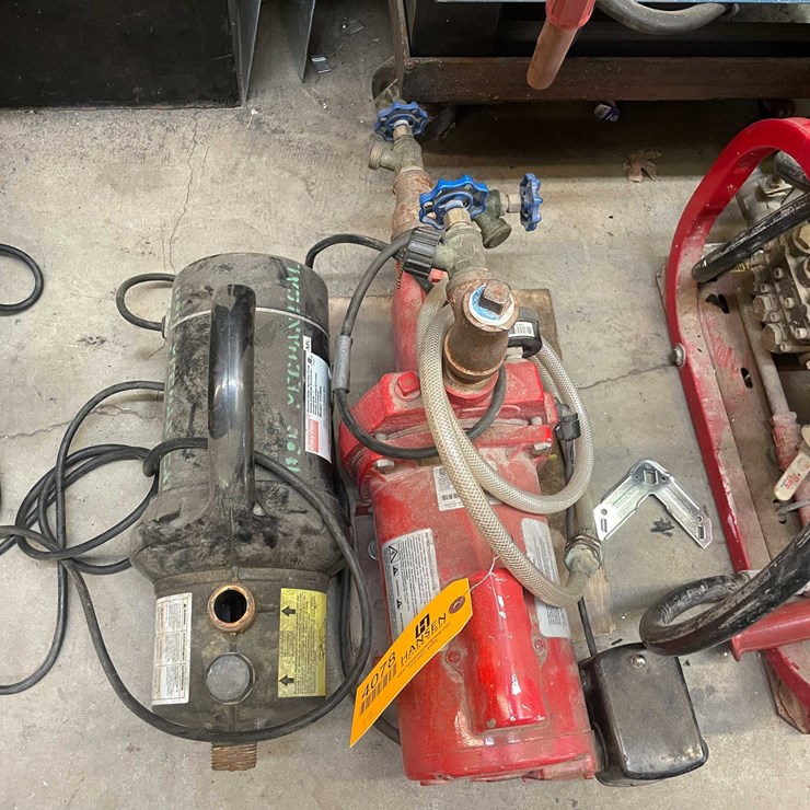 #4078 • (2) Electric Water Pumps with Valves