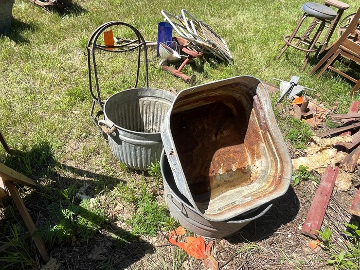 #3239-•-galvanized-washtubs-and-firewood-holder-image-7