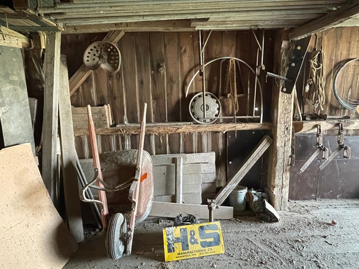 #2321-•-wheelbarrow,-barb-wire,-tractor-seat,-and-more-image-1
