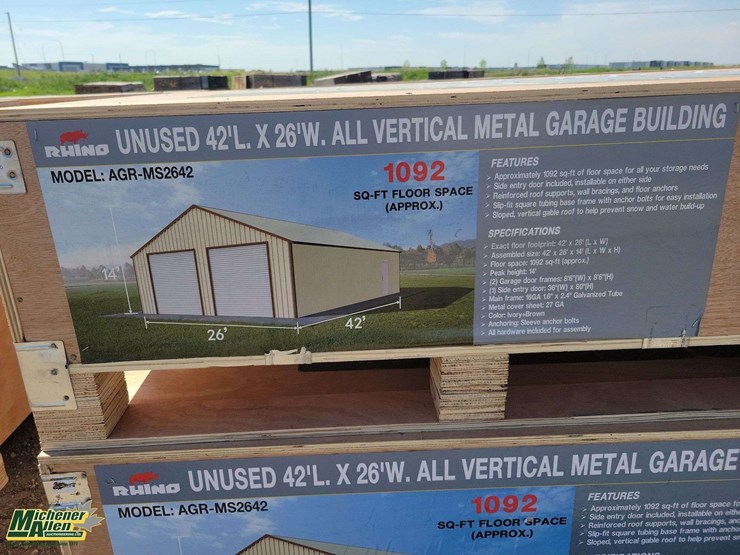 42'lx26'w-all-vertical-metal-garage-building-a+b-unused-image-4