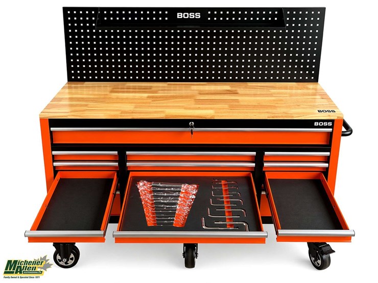 unused-boss-16-drawer-rolling-workbench-tool-box-with-peg-board-&-tools--qty-1-image-5