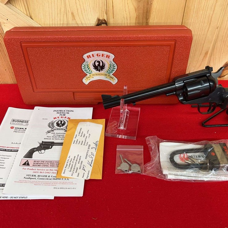 50th Anniversary Ruger New Model Blackhawk .44 Magnum SA revolver