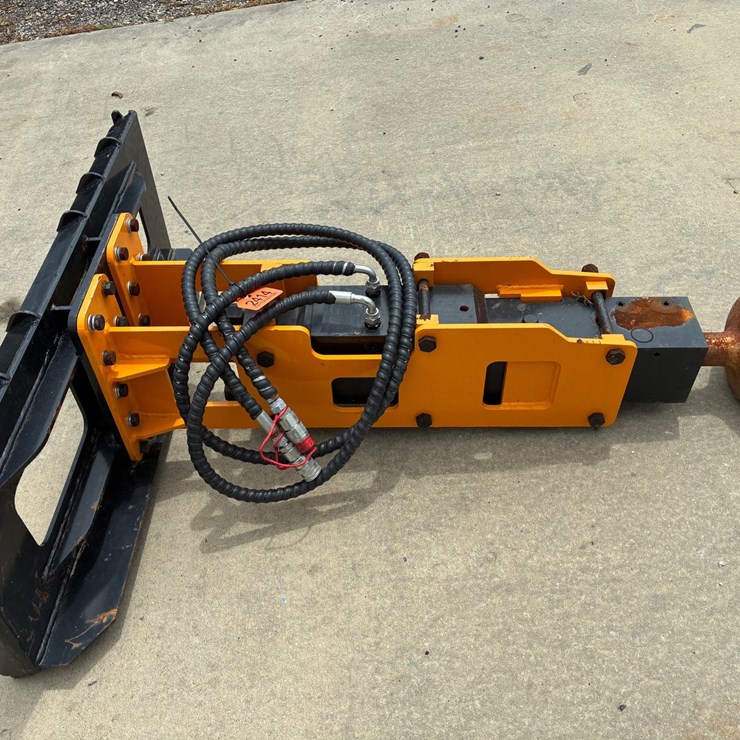 #2414 • Skid steer post driver attachment