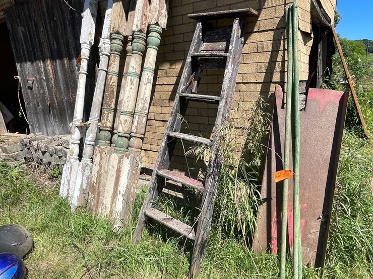 #3233-•-vintage-wood-step-ladder-and-metal-chute-image-14