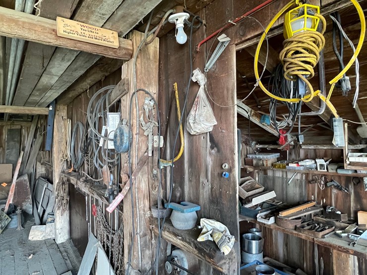#2322-•-wall-section-of-vintage-farm-tools-image-7