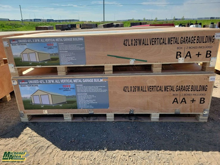 42'lx26'w-all-vertical-metal-garage-building-a+b-unused-image-1